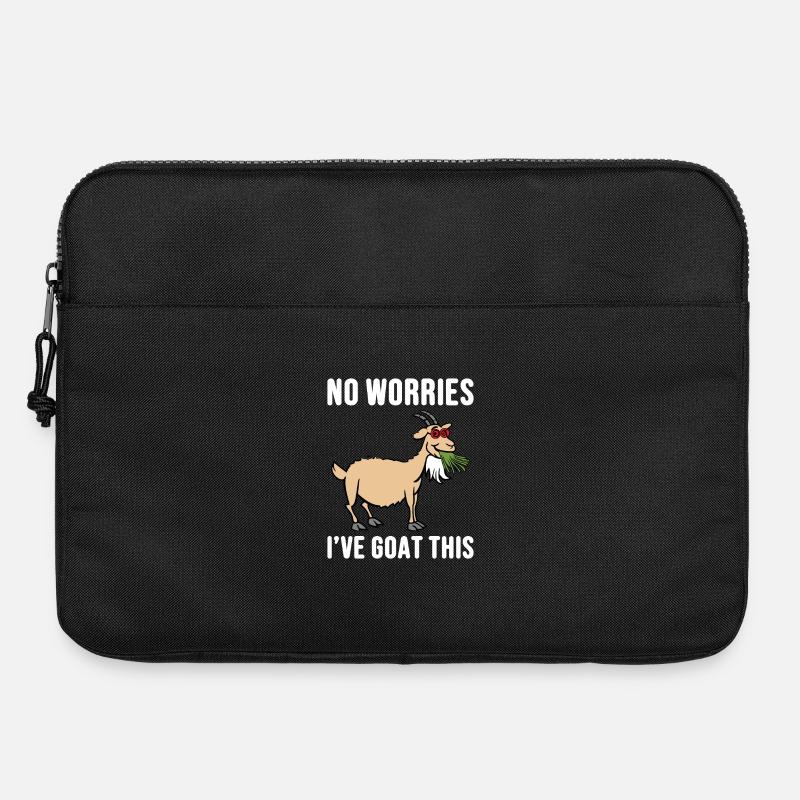Élevage de chèvres nubien, élevage de chèvres, animal en peluche - Sacoche pour ordinateur portable 15 pouces - noir
