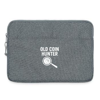 Vieille aventure de détecteur de trésors de Coin Hunter - Sacoche pour ordinateur portable 15 pouces - gris chiné - Devant