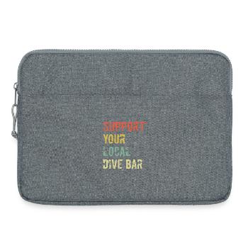 My pub, my rules - Laptop bag 15" - heather grey - Front