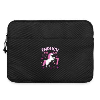 Cheval de 7 ans Enfin je suis 7 filles 7. - Sacoche pour ordinateur portable 15 pouces - noir - Devant