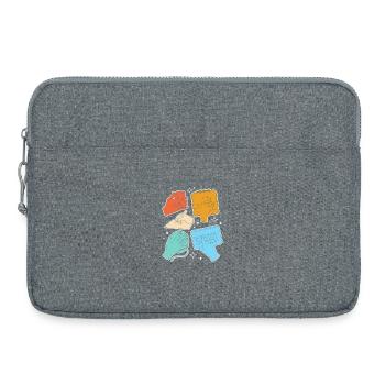 SLP Langue des Signes AAC Communication - Sacoche pour ordinateur portable 15 pouces - gris chiné - Devant
