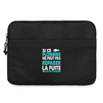 Plumber Profession Gift Idea Funny Phrase - Laptop bag 15" - black - Front