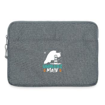 Baltic Sea Holiday UMMANZ MOIN Funny - Laptop bag 15" - heather grey - Front