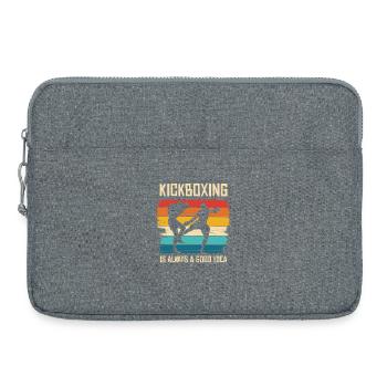Kickboxing dans le style arc-en-ciel - Sacoche pour ordinateur portable 15 pouces - gris chiné - Devant