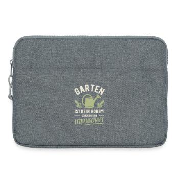 Garden | Not a hobby but a passion - Laptop bag 15" - heather grey - Front