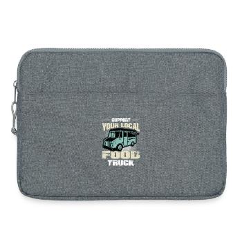 Food Truck Street Food Trucker Imbisswagen - Laptop bag 15" - heather grey - Front