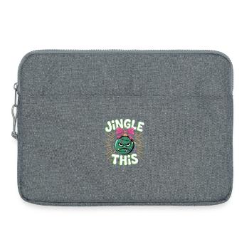 Jingle This Lustige Weihnachtskugel - Laptoptasche 15" - Grau meliert - Vorne