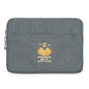 Pharaoh Archaeology in Ancient Egypt - Laptop bag 15" - heather grey - Front