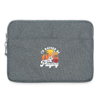 Hawaiian Ukulele Uke I'd Rather Be - Laptoptasche 15" - Grau meliert - Vorne