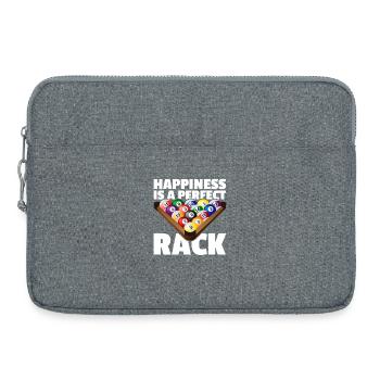 Perfect rack lustiges Billard Billardspieler - Laptoptasche 15" - Grau meliert - Vorne