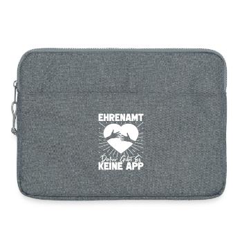 Social Worker Volunteer No App - Laptop bag 15" - heather grey - Front