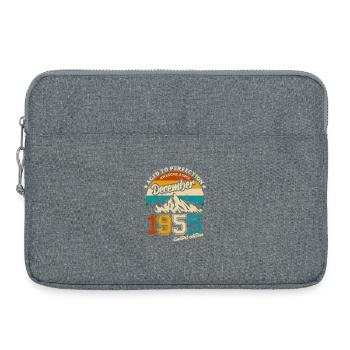 Édition limitée cadeau d’anniversaire de décembre 1955 - Sacoche pour ordinateur portable 15 pouces - gris chiné - Devant