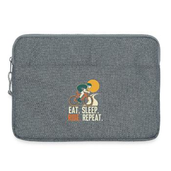 Chevaucher. Manger. Dormir. Répéter. - Sacoche pour ordinateur portable 15 pouces - gris chiné - Devant