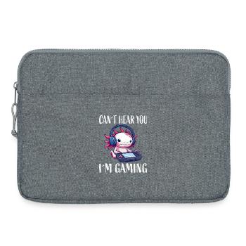 I don't hear you, I play gaming - Laptop bag 15" - heather grey - Front