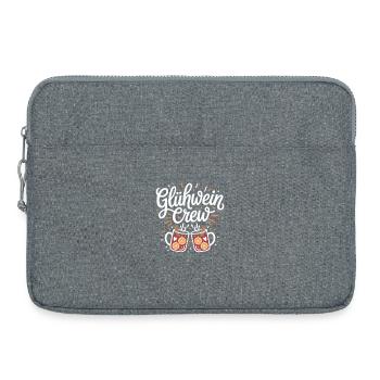 Équipe du vin chaud Marché de Noël joyeux - Sacoche pour ordinateur portable 15 pouces - gris chiné - Devant