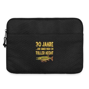 30 Years Great Pike Fishing Angler Gift - Laptop bag 15" - black - Front