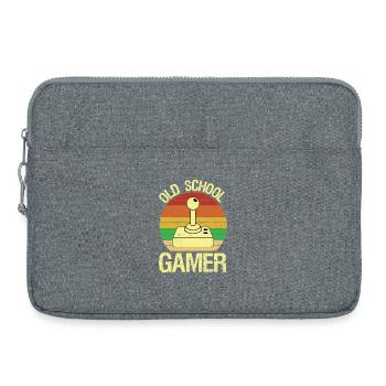 Old School Gamer Love Vintage 80s 90s Arcade - Laptop bag 15" - heather grey - Front