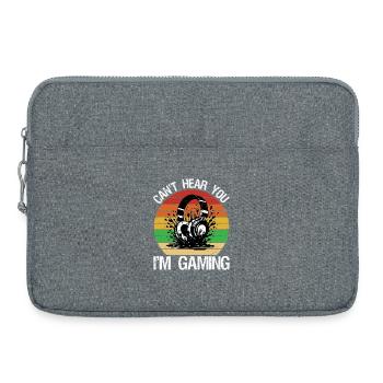 can't hear you I'm gaming - Laptop bag 15" - heather grey - Front