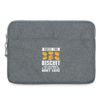 Honey Biscuit Sauce Illustration - Laptop bag 15" - heather grey - Front