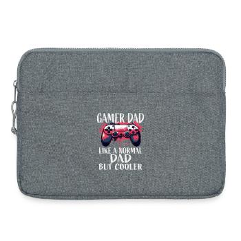 Gamer Dad – Cooler Than Normal - Laptop bag 15" - heather grey - Front