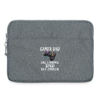 Gamer dad: Cooler than normal - Laptop bag 15" - heather grey - Front