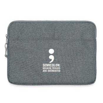 Grammatik Oxford Comma Language Rules - Laptoptasche 15" - Grau meliert - Vorne