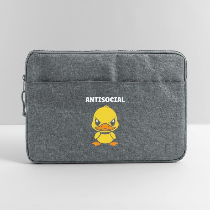 Grumpy Antisocial Duck Laptop bag 15"