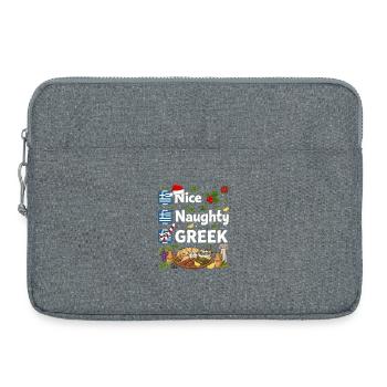 Belle fête grecque coquine - Sacoche pour ordinateur portable 15 pouces - gris chiné - Devant