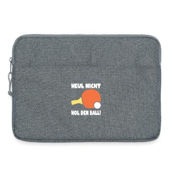 Joueurs de tennis de table offrent des tenues de tennis de table - Sacoche pour ordinateur portable 15 pouces - gris chiné - Devant