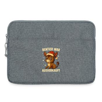 Reindeer a affiché complet Donkey Christmas - Sacoche pour ordinateur portable 15 pouces - gris chiné - Devant