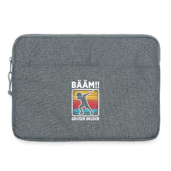 Bääm Big Brother Dab Funny Kids Siblings - Laptop bag 15" - heather grey - Front