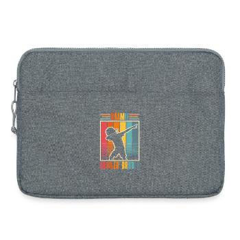 Bääm Big Brother Dab Funny Kids Siblings - Laptop bag 15" - heather grey - Front