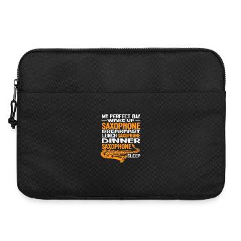 Saxophone Routine Quotidienne Parfaite Passe-temps Saxophoniste - Sacoche pour ordinateur portable 15 pouces - noir - Devant