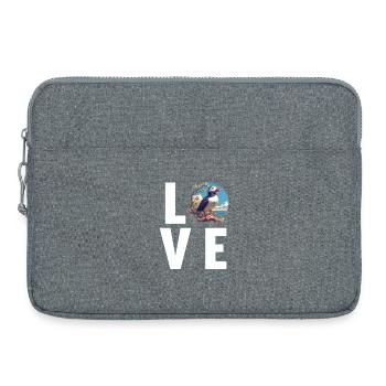 Puffin Papageientaucher - Laptoptasche 15" - Grau meliert - Vorne