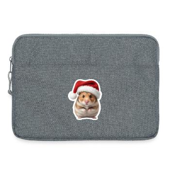 Suesser Hamster - Suesse Weihnachten  - Laptoptasche 15" - Grau meliert - Vorne