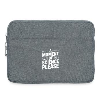 Einen Moment der Wissenschaft bitte. - Laptoptasche 15" - Grau meliert - Vorne