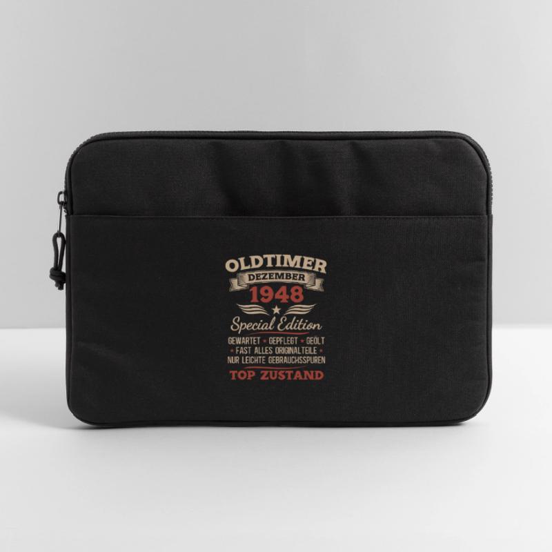 77. Geburtstag Geschenk Oldtimer Dezember 1948 Laptoptasche 15"