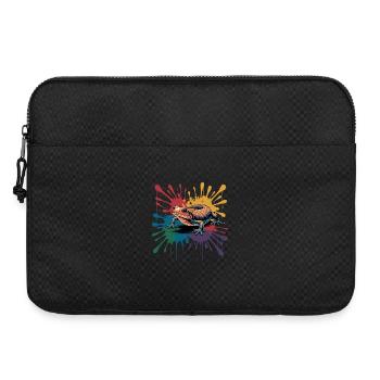 Colorful Salamander with Splash of Color for - Laptop bag 15" - black - Front