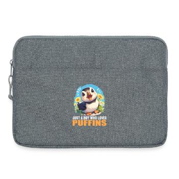 Puffin Papageientaucher - Laptoptasche 15" - Grau meliert - Vorne
