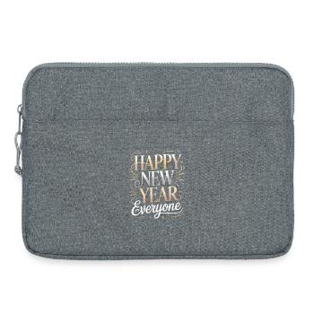 Bonne année à tous Illustration du scénario - Sacoche pour ordinateur portable 15 pouces - gris chiné - Devant