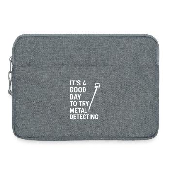 Bonne journée pour essayer la détection de métaux Chasse au trésor amusante - Sacoche pour ordinateur portable 15 pouces - gris chiné - Devant