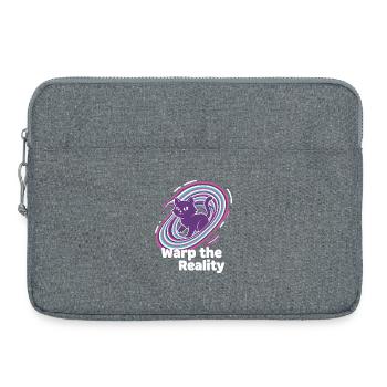 Purple Cat Portal Swirl - Laptop bag 15" - heather grey - Front