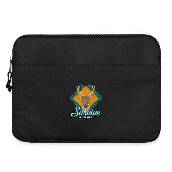 Survive In The Wild Hirsch Motiv - Laptoptasche 15" - Schwarz - Vorne