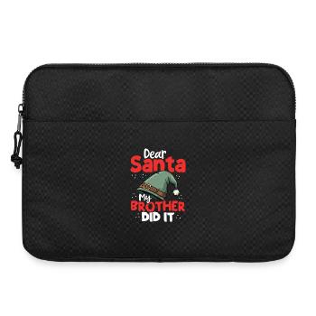 Cher Père Noël, mon frère l’a - Sacoche pour ordinateur portable 15 pouces - noir - Devant