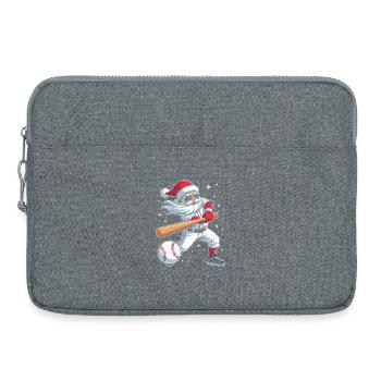 Étoile de baseball du Père Noël - Sacoche pour ordinateur portable 15 pouces - gris chiné - Devant