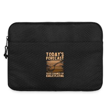 Today's forecast Country Bluegrass Banjo Player - Laptop bag 15" - black - Front