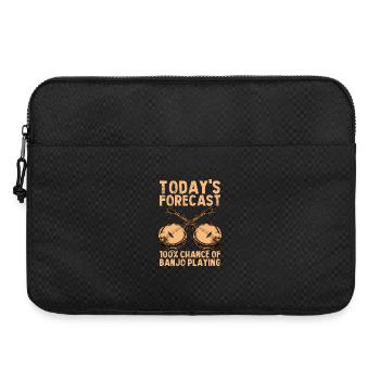 Today's forecast Country Bluegrass Banjo Player - Laptop bag 15" - black - Front