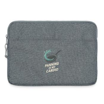 Goldwaschen Hobby Geschenk Creek Pan - Laptoptasche 15" - Grau meliert - Vorne