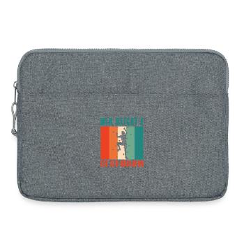 Cadeaux de bloc Escaladeur Escalader Boulderer - Sacoche pour ordinateur portable 15 pouces - gris chiné - Devant