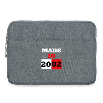 Made in 2002 Anniversary - Laptop bag 15" - heather grey - Front